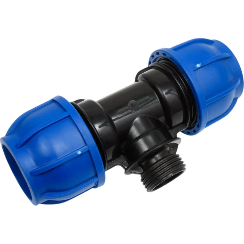 Компрессионный переxодной тройник TEBO ПНД 50x25x50 T-ПНД.Тр.0.50-25-50.CN