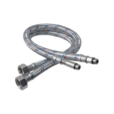 Гибкая подводка для смесителя OUTE пара, 1/2", М10, гайка-штуцер, 50 см TP57-50