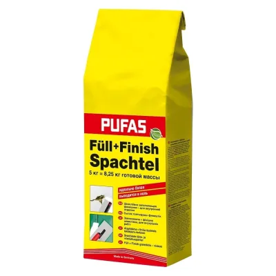 Заполняющая и финишная шпаклевка PUFAS FüII + Finish М 5 кг 1-003004092