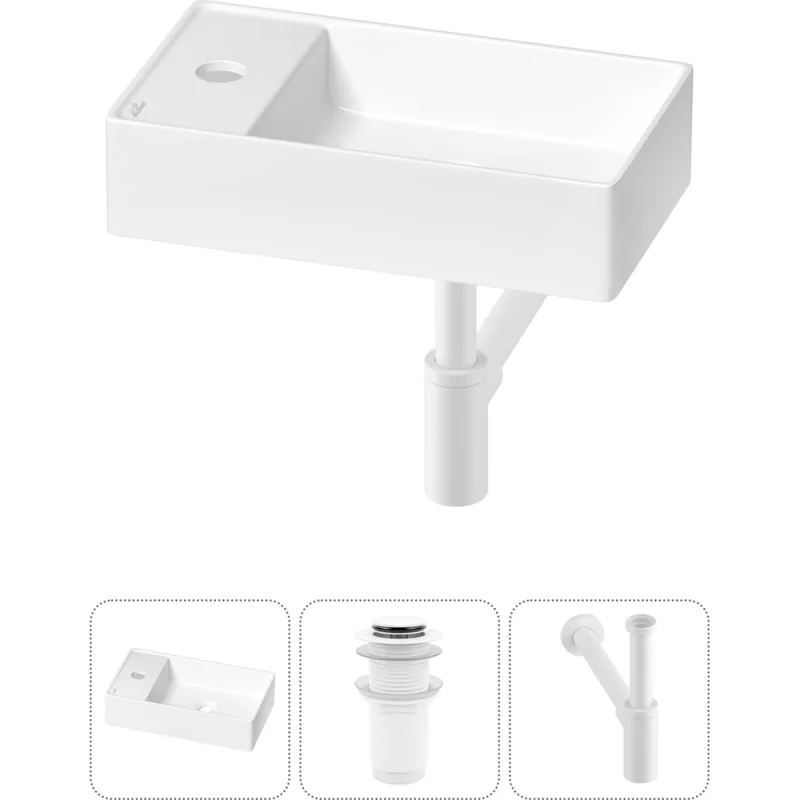 Мини-раковина для ванной комнаты или туалета Wellsee WC Area в наборе 3 в 1 20213801R