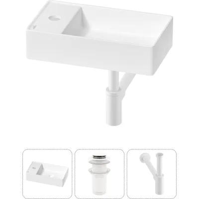 Мини-раковина для ванной комнаты или туалета Wellsee WC Area в наборе 3 в 1 20213817R