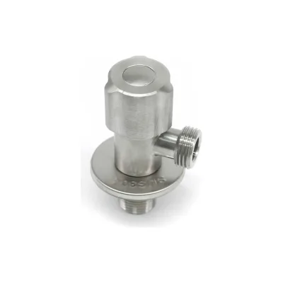 Клапан для бытовой техники Rvc кран-букса, угловой 1/2", сатин 16895