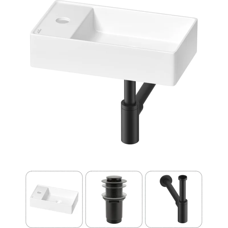 Мини-раковина для ванной комнаты или туалета Wellsee WC Area в наборе 3 в 1 20213799R