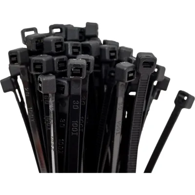 Нейлоновые стяжки Fortisflex КСС 4x100 мм, черный, 100 шт. 89904