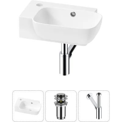 Комплект Wellsee 3 в 1 Lavinia Boho Bathroom Sink накладная/подвесная раковина 40x24 см 20216389R