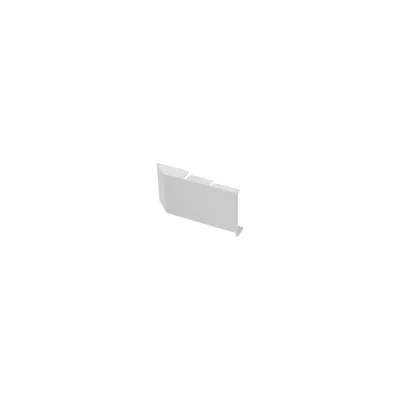 Заглушка для навеса Hafele универсальная, 17 мм, правая, белая 290.27.971