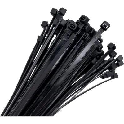 Кабельные стяжки RUICHI 4.8х400, black, 100 шт. 77375