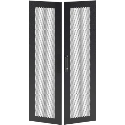 Дверь DKC перфорированная двухстворчатая для IT CQE 2000x600 RAL9005 1 ШТ RBITCPMD2060