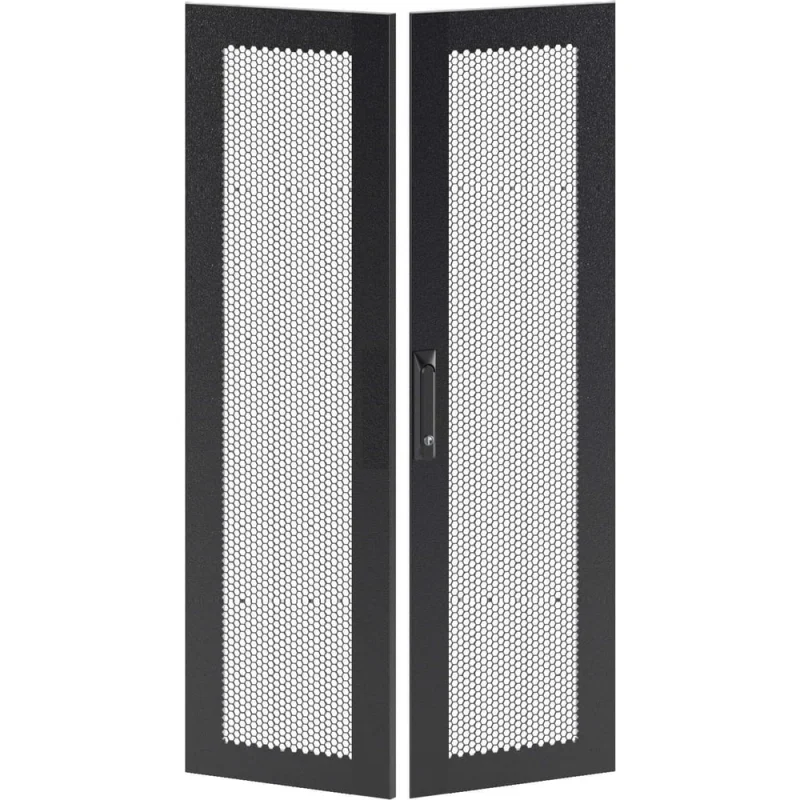 Дверь DKC перфорированная двухстворчатая для IT CQE 2000x600 RAL9005 1 ШТ RBITCPMD2060