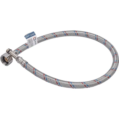 Подводка для смесителей СТМ сталь, 1/2xM10x60 см., длинный штуцер CWFLS060