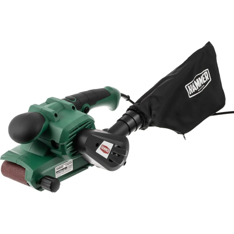 Шлифовальная машинка ленточная HAMMER LSM900D 900Вт 290м/мин лента 457x75мм 840982