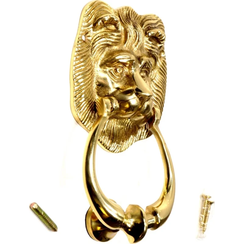 Дверная ручка-кольцо Левша коллекция L.Baskerville Lion 150 мм, LB-519, золото У2-0079.З