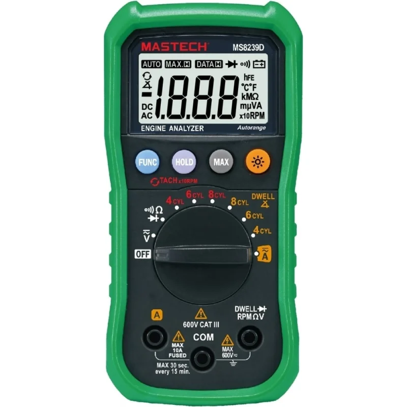 Цифровой автомобильный автоматический мультиметр Mastech MS8239D 00-00007380