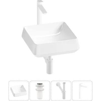 Комплект Lavinia Boho 4 в 1 Bathroom Sink накладная раковина 38x38 см 3331110 20215423R