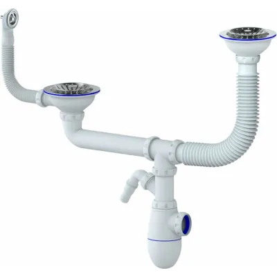 Сифон Unicorn B710V 3 1/2х40 двойной, с носиком 544823