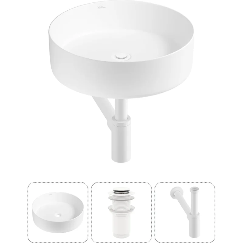 Набор Wellsee 3 в 1 Coax накладная раковина 36x36 см 323507000, 182 20213934R