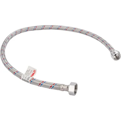 Гибкая подводка для воды (80 см; 1/2"; гайка-штуцер) VALTEC VTf.002.IS.0404080