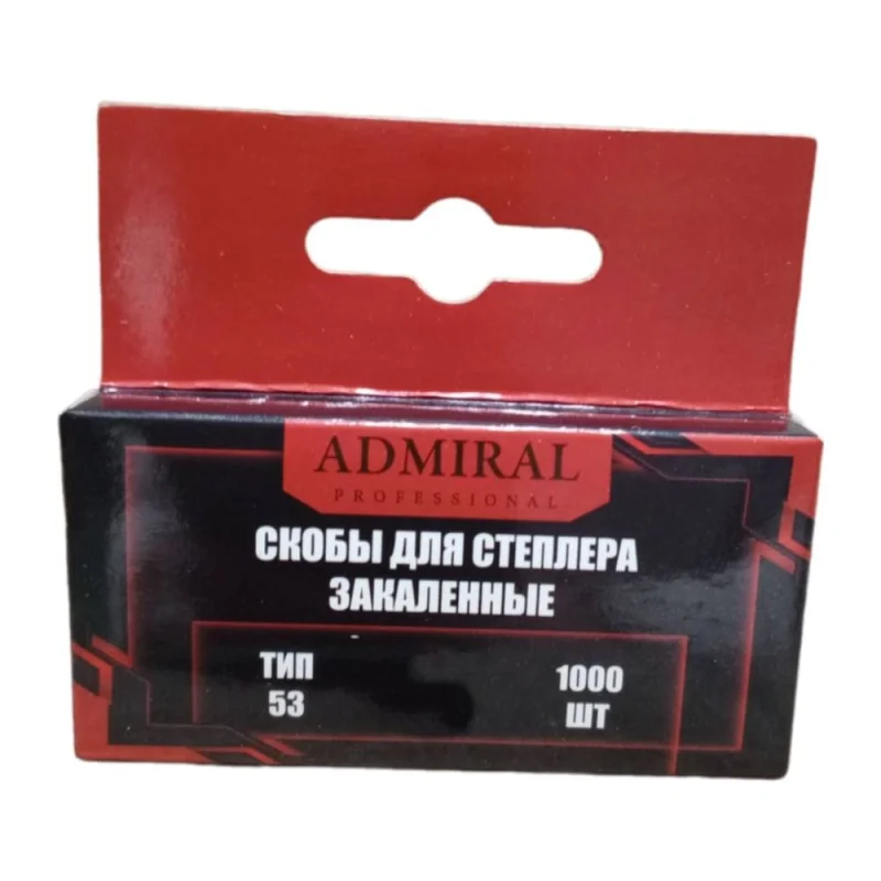 Скобы закаленные ADMIRAL STARS тип 53 14 мм 54429119