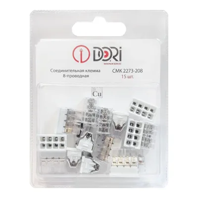 Соединительная 8-проводная клемма DORI CMK 2273-208 (15 шт.) 47100