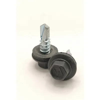 Саморез кровельный Крепстор 5,5х19 RAL 7024 муар сверло №3 Daxmer, 50 шт. 4665317058760