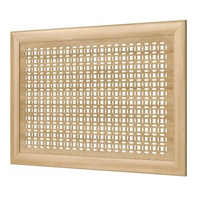 Декоративный экран для радиаторов и батарей Cosca Decor Модерн 600x900 мм, дуб сонома, сусанна, с рамкой СПБ072548