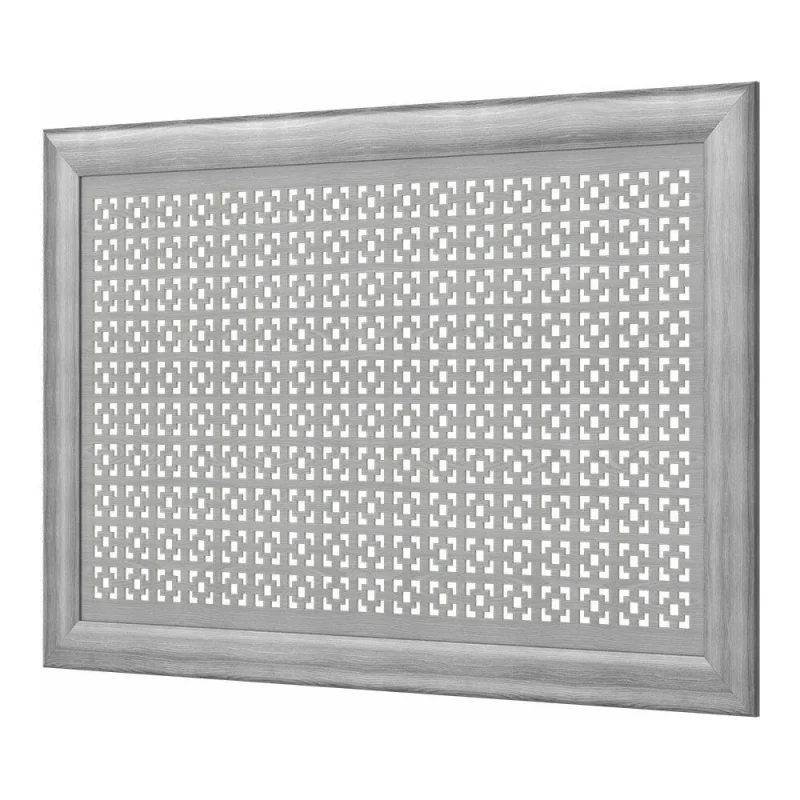 Декоративный экран для радиаторов и батарей Cosca Decor Модерн 600x900 мм, дуб серый, дамаско, с рамкой СПБ072576