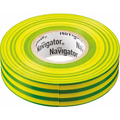 Изолента ПВХ Navigator 19х20м жел/зел. NIT-A19-20/YG 71115