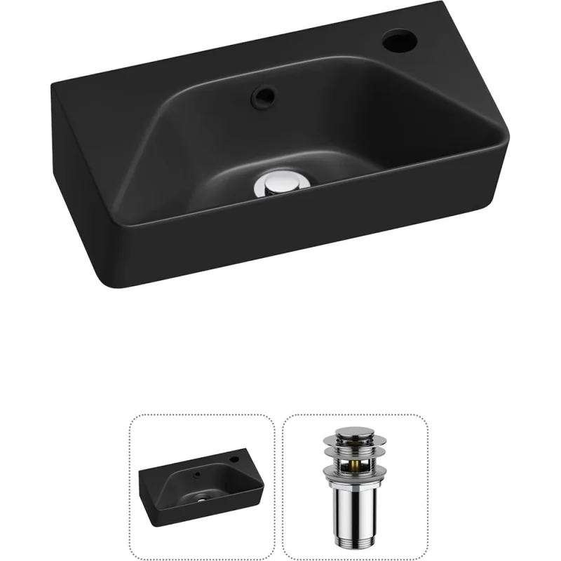 Комплект Wellsee 2 в 1 Lavinia Boho Bathroom Sink накладная/подвесная раковина 40x22 см 20216429R