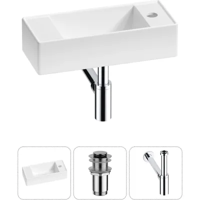 Комплект Wellsee 3 в 1 Lavinia Boho Bathroom Sink накладная/подвесная раковина 43x18 см 20216249R