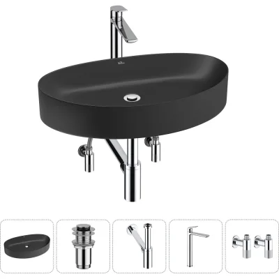 Набор Wellsee 5 в 1 Belle Spa 2.0 накладная раковина 64x40 см 20212630R