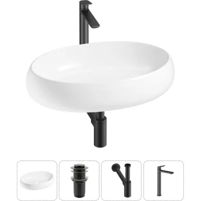 Комплект Wellsee 4 в 1 Lavinia Boho Bathroom Sink накладная раковина 60x40 см 20215104R