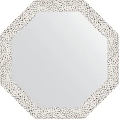 Зеркало в багетной раме EVOFORM чеканка белая 46 мм, 48.2x48.2 см BY 3676