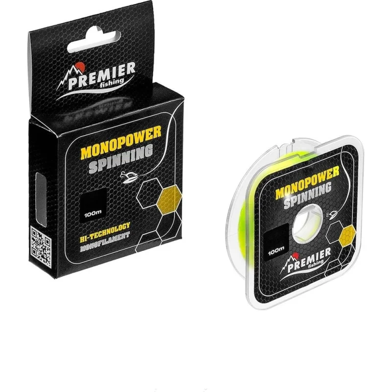 ΠΠ΅ΡΠΊΠ° PreΠΌier fishing ΠΌonopower spinning 0.28ΠΌΠΌ/100ΠΌ, f.yellow nylon pr-ΠΌs-y-028-100 00000281050