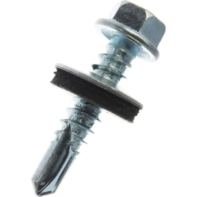 Кровельный саморез Rizzel 5,5x19 цинк, сверло №3, 250 шт. 00000347577