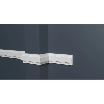 Стеновой молдинг Decor-Dizayn ударопрочный влагостойкий под покраску 30Х10Х2000 мм DD623
