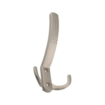 Крючок мебельный Trodos ZY-201A 3-рожковый, сплав ЦАМ, никель 302072