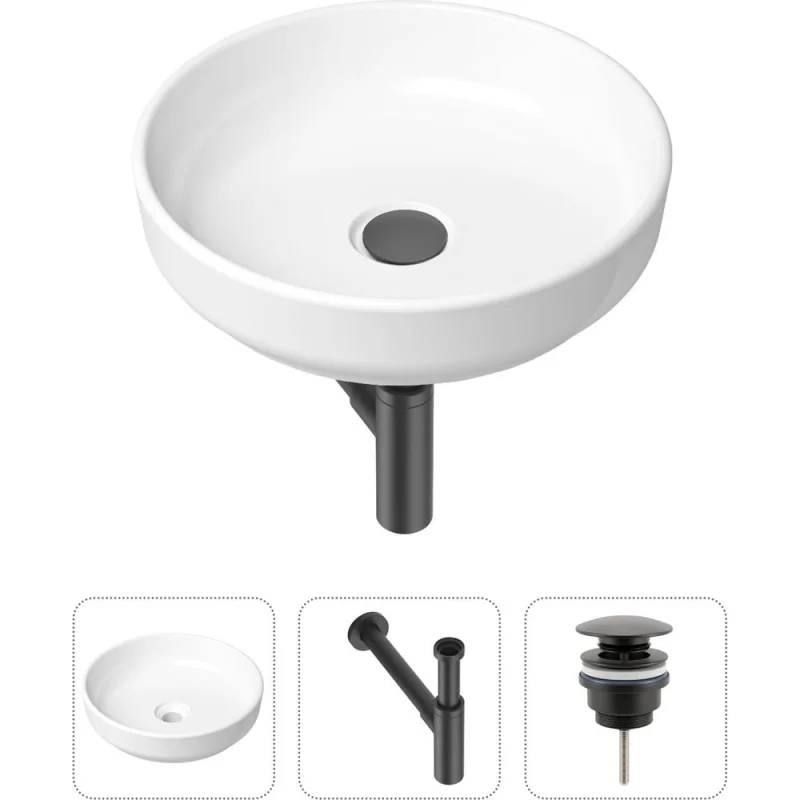 Накладная раковина для ванной Lavinia Boho Bathroom Sink Slim в комплекте 3 в 1 21520200