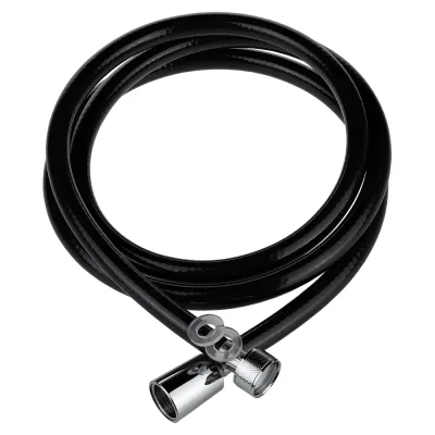 Шланг для душа ELKA 1/2"-1/2", 170 см, ПВХ, черный глянцевый ТД.030432