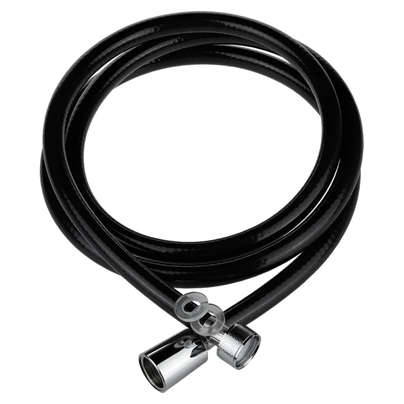 Шланг для душа ELKA 1/2"-1/2", 170 см, ПВХ, черный глянцевый ТД.030432