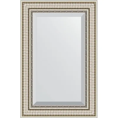 Зеркало EVOFORM с фацетом в багетной раме - серебряный акведук 93 мм (57x87 см) BY 1238
