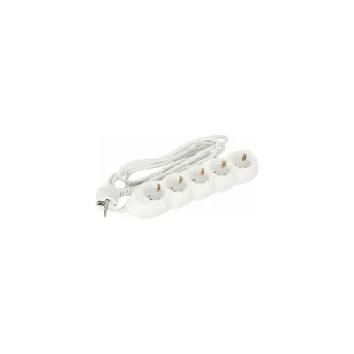 Сетевой удлинитель SONNEN U-153G, 5 розеток, c заземлением, 10 А, 3 м, 511436