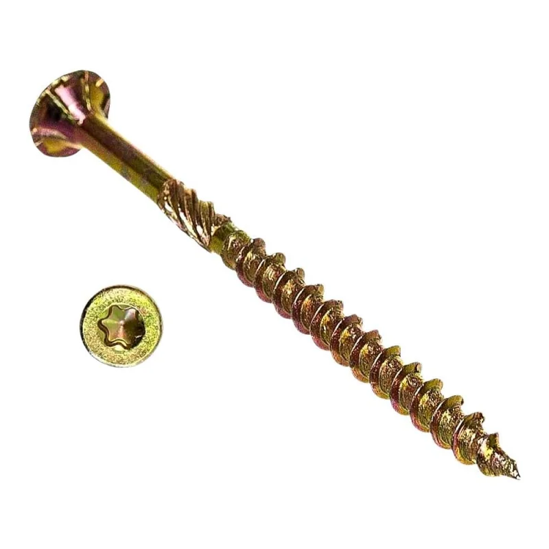Саморез по дереву 23 Болта потайной, Torx, 6x240 мм, ЖЦ, 20 шт. скт6240ф20