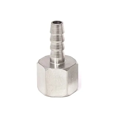 Резьбовой штуцер ёлочка PI TOOLS SH-E6-1/4F под шланг D6. Арт. 7730
