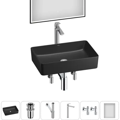Набор Wellsee 6 в 1 FreeDom 2.0 накладная раковина 50x34 см 20217899R