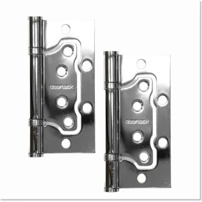 Петля карточная без врезки Doorlock H100/76/2BB CP полированный хром, 100x76x2,5мм, 2 шт 77021