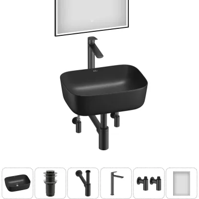 Набор Wellsee 6 в 1 Preen накладная раковина 40x30 см 20218286R