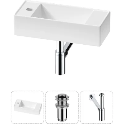 Комплект Wellsee 3 в 1 Lavinia Boho Bathroom Sink накладная/подвесная раковина 43x18 см 20216277R