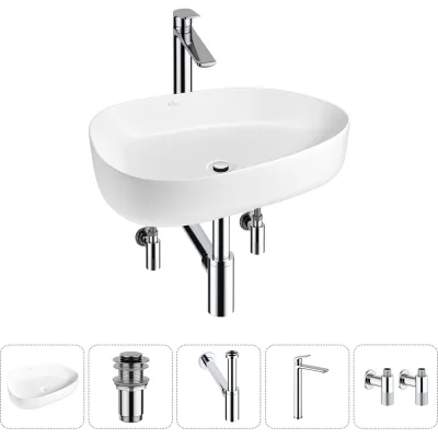 Набор Wellsee 5 в 1 Belle Spa 3.0 накладная раковина 55x40 см 20212729R