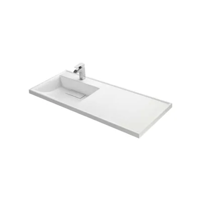 Лондри AQUATON 120 Раковина белая Левая 00064637 1A72843KLH01L