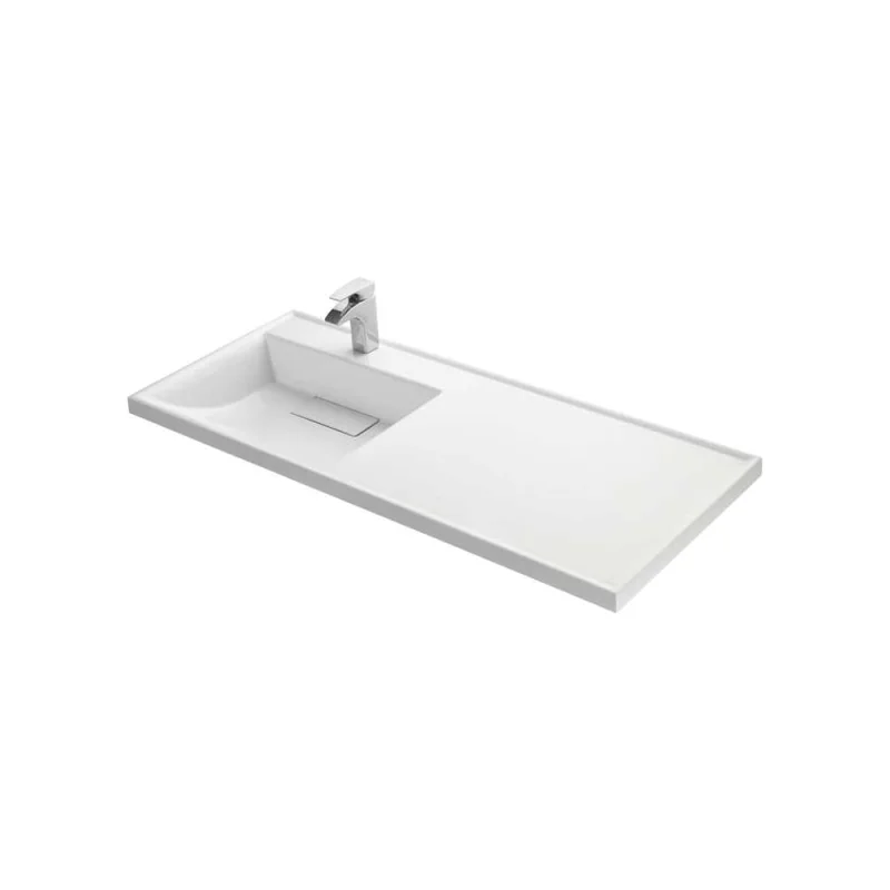Лондри AQUATON 120 Раковина белая Левая 00064637 1A72843KLH01L